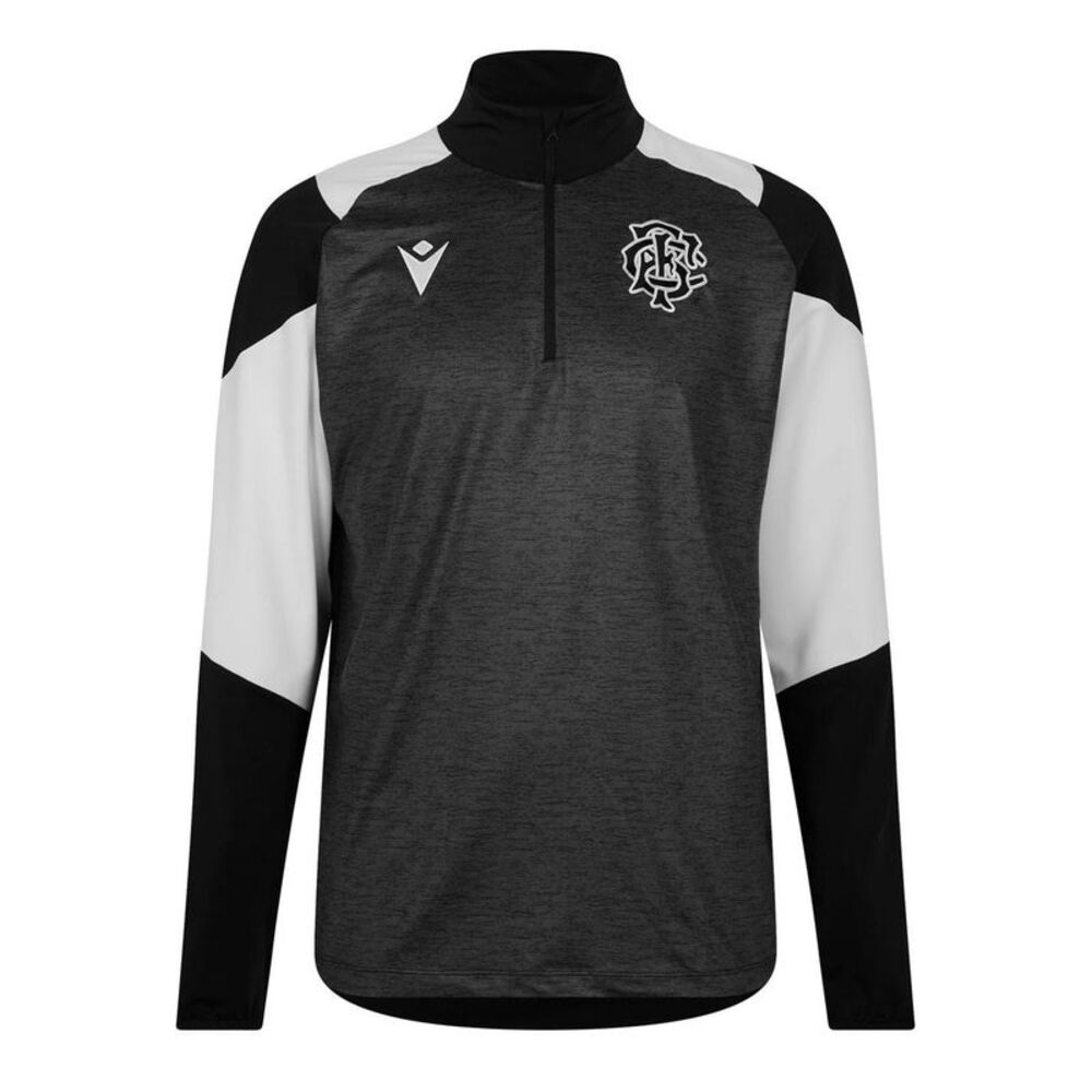 Macron Mens Barbarians FC Sweatshirt / Black/White
